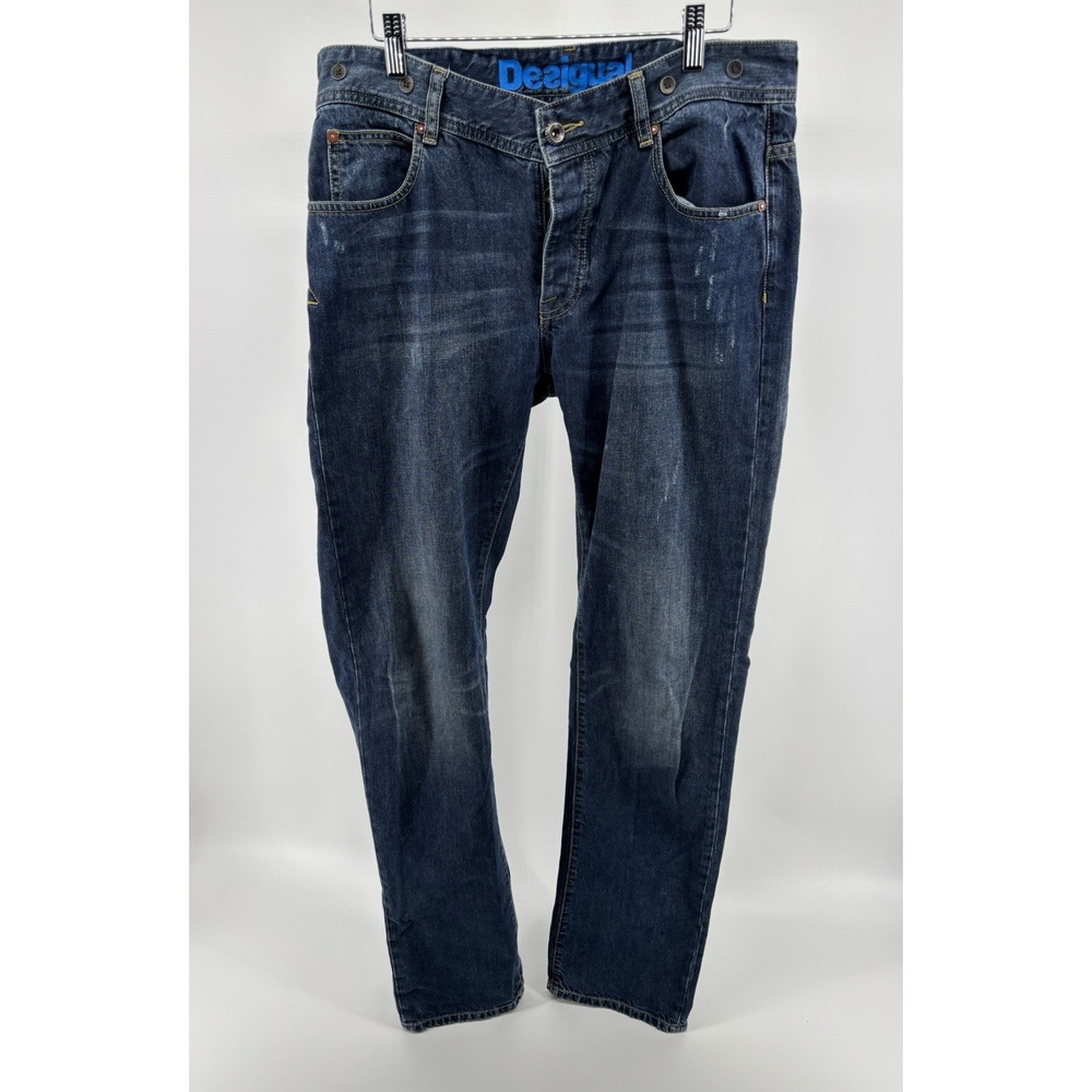 Desigual The Happy Regular Fit‎ Jeans Men's Size 32 Denim Boho Dadcore Preppy